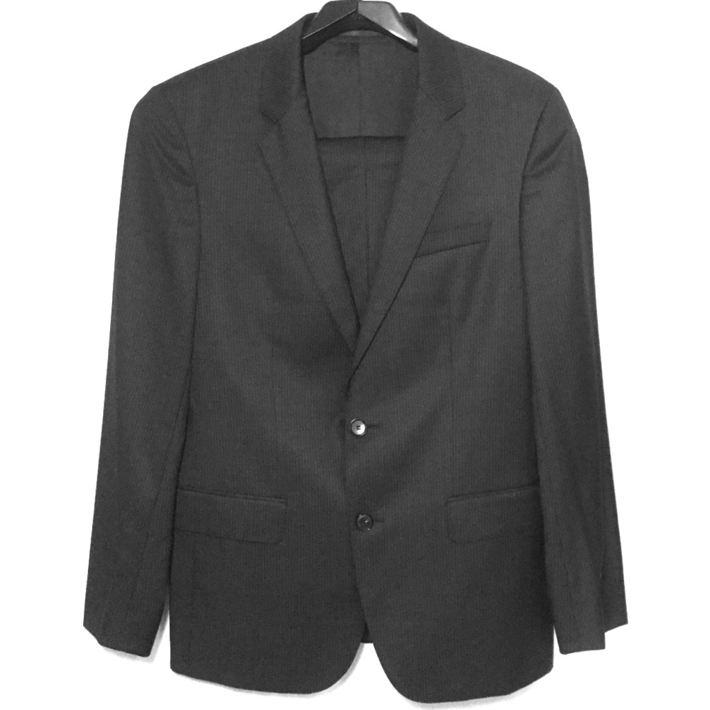 HUGO BOSS (Super 140) Wool Suit NAVY PINSTRIPE